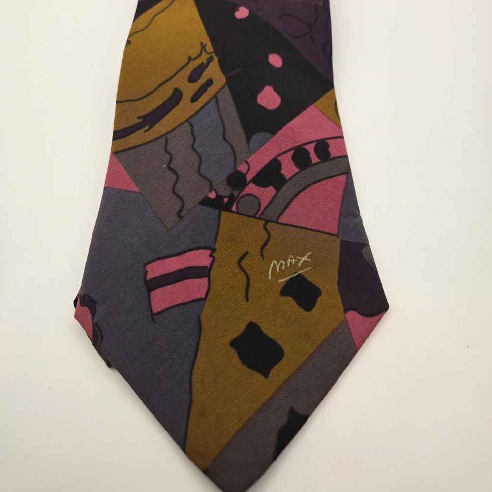 Vintage NEOMAX multicolored abstract tie